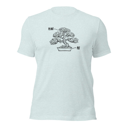 POT PLANT Bonsai Tree Parody Illustration T-Shirt - Inken Image