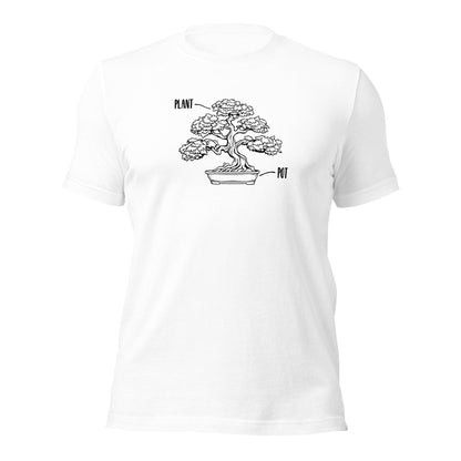 POT PLANT Bonsai Tree Parody Illustration T-Shirt - Inken Image
