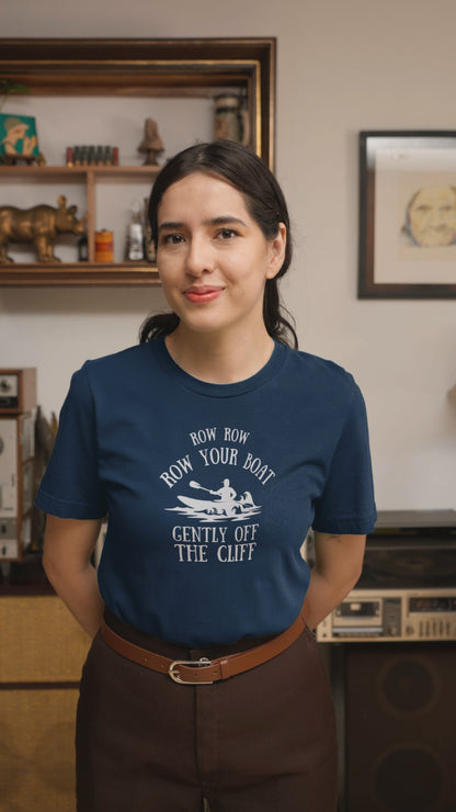 Row Row Row Your Boat Retro Kayaking T-Shirt