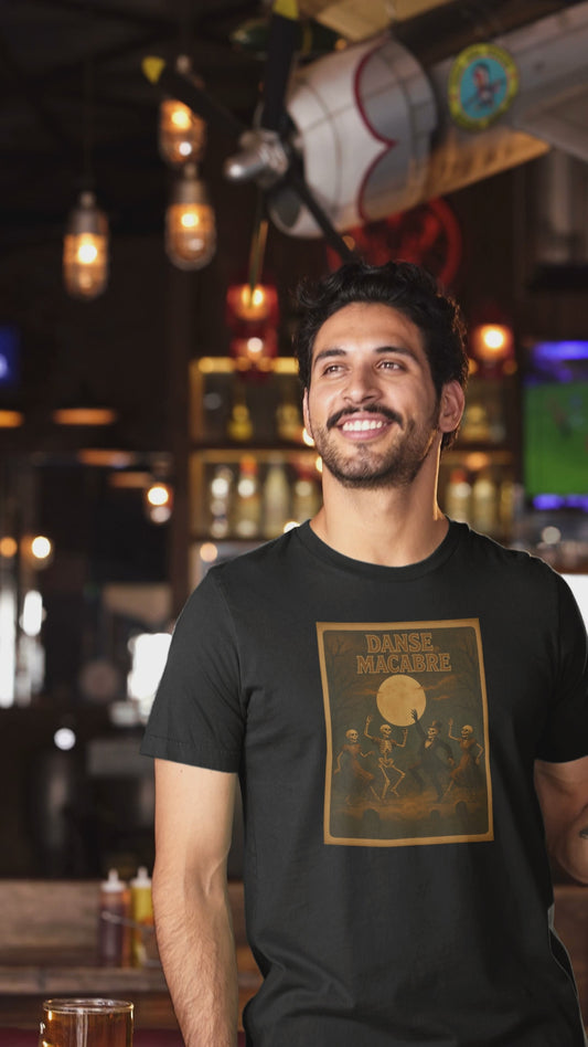 Danse Macabre Spooky Retro T-shirt