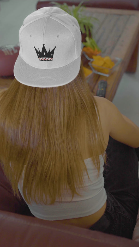 Crown Of Thorns Flat Embroidered Snapback