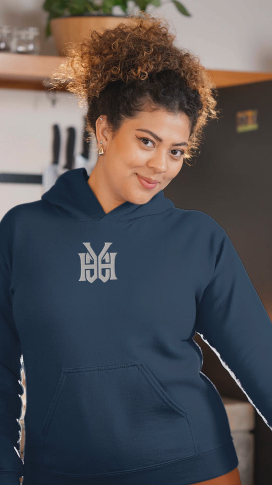 YHWH Monogram Embroidered Hoodie Premium Christian Apparel for Faith and Bible Lovers