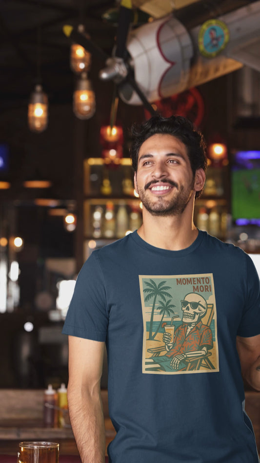 Momento Mori Beach Day Retro T-shirt