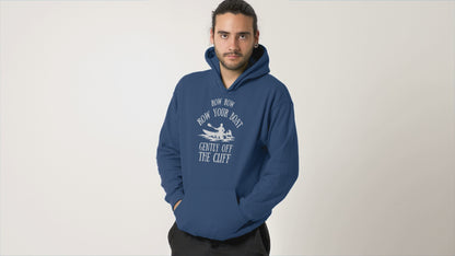 Row Row Row Your Boat Retro Kayaking Hoodie