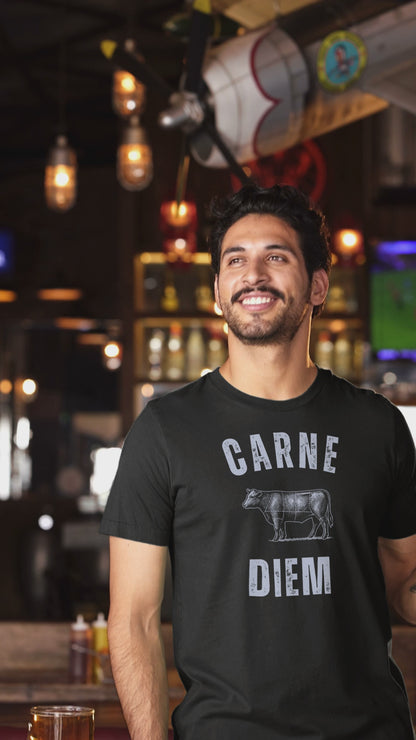 Carne Diem Grill Masters Vintage Butcher Chart T-Shirt