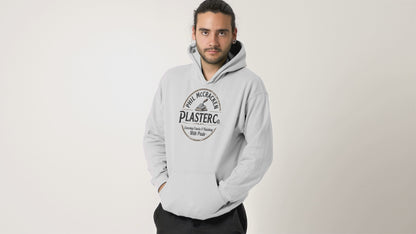 Phil McCracken Plaster Co Funny Hoodie Vintage Trade Logo Pun Design for Humor Fans