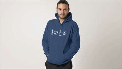 A Day Well Spent Surfing, Beach Graphic Hoodie