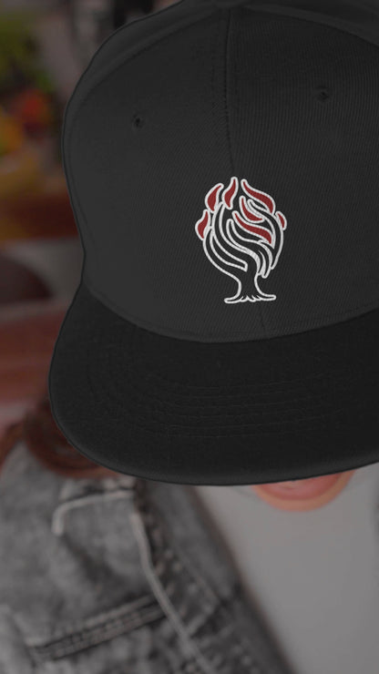 Burning Bush Flat Embroidered Snapback