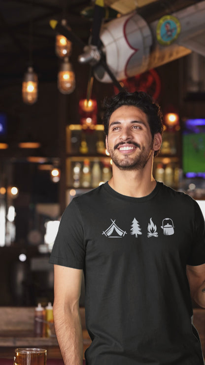 A Day Well Spent Camping, Outdoorsman Graphic T-shirt