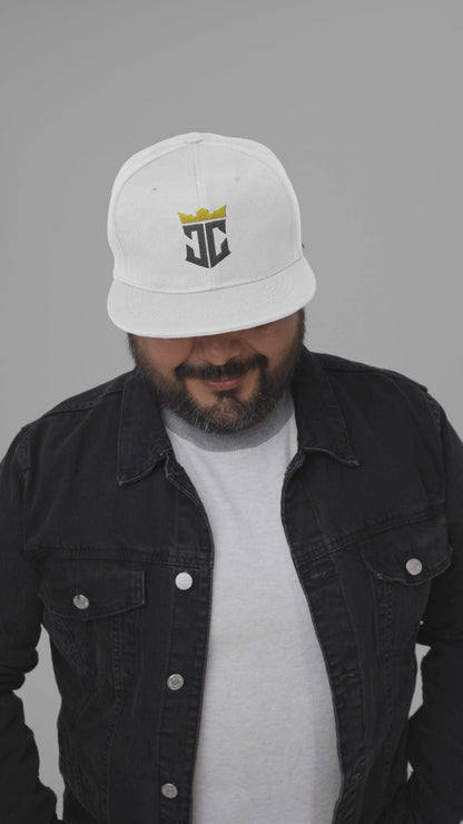 JC Monogram Jesus Christ Is King 3D Puff Embroidery Snapback