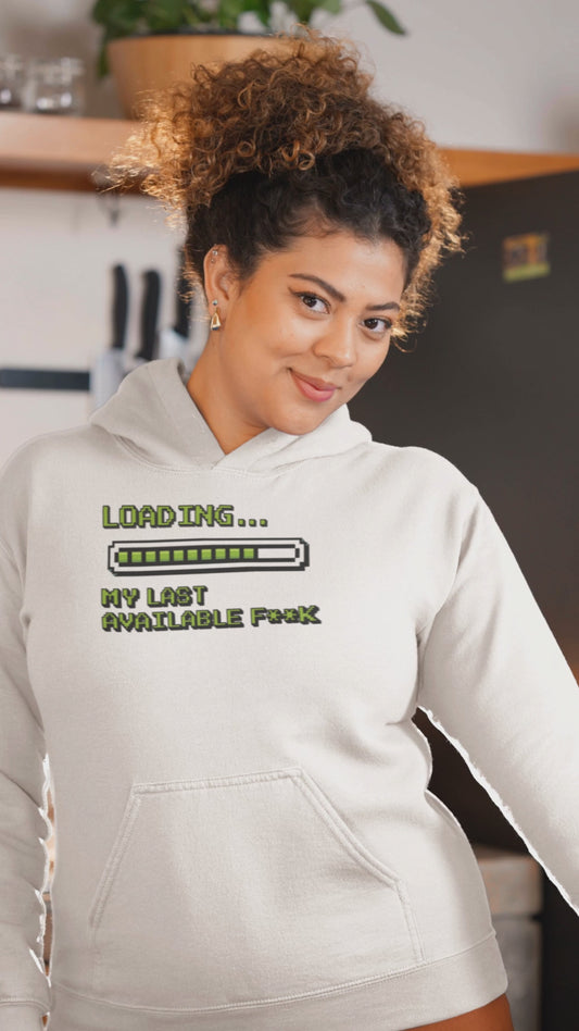 Retro Pixel Loading Last Available F**k Hoodie
