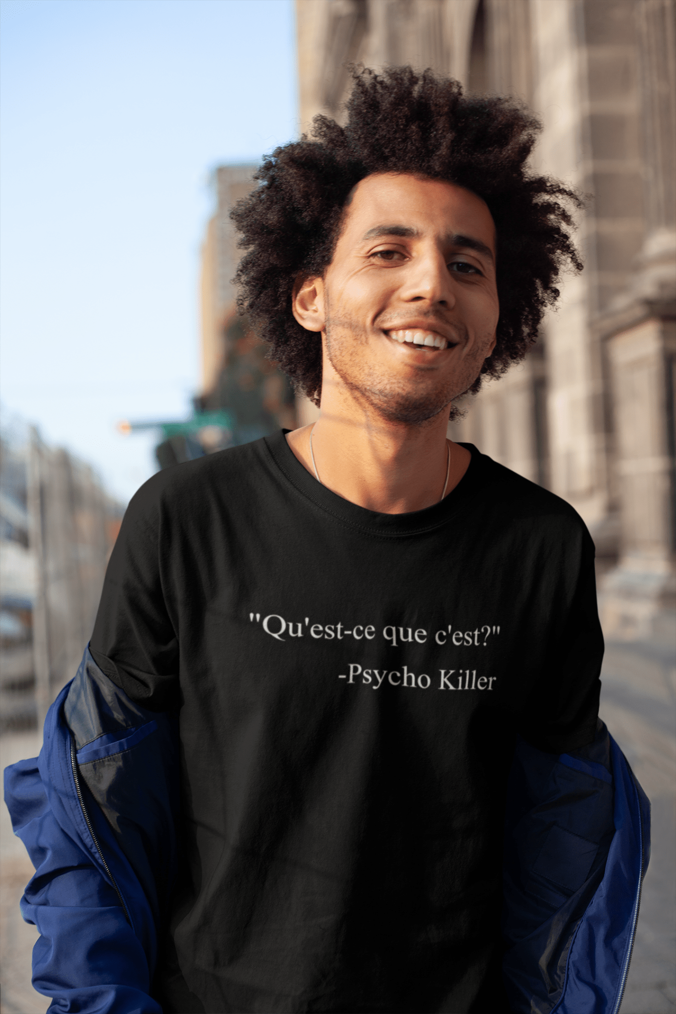 “Psycho Killer : Qu’est - ce que c’est” Lyric Parody T-Shirt - Inken Image