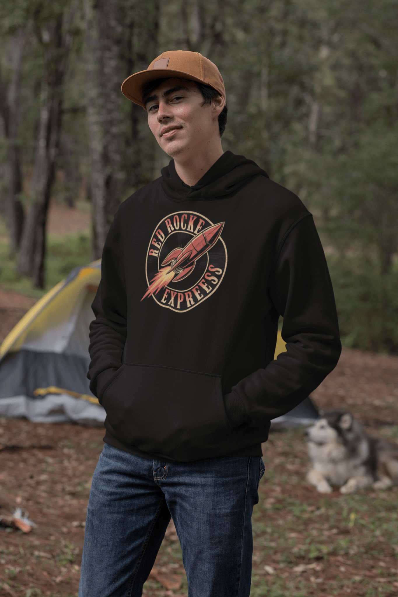 Red Rocket Express Parody Hoodie - Inken Image