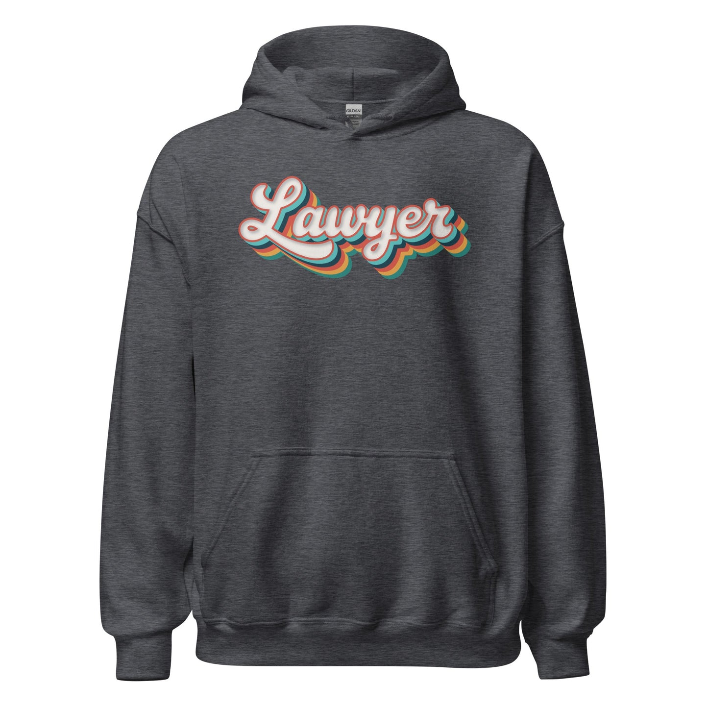 Retro Lawyer Hoodie Fun Groovy Law School Sweatshirt - Inken Image