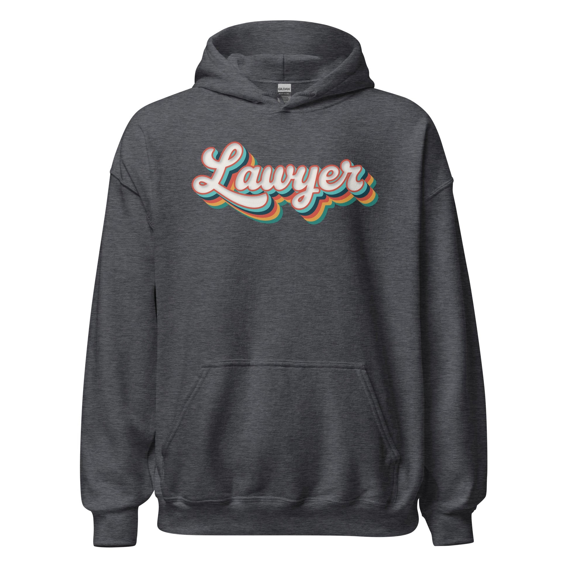 Retro Lawyer Hoodie Fun Groovy Law School Sweatshirt - Inken Image