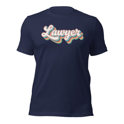 Retro Lawyer Shirt Fun Groovy Law School Tee - Inken Image