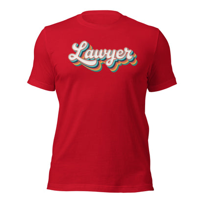Retro Lawyer Shirt Fun Groovy Law School Tee - Inken Image