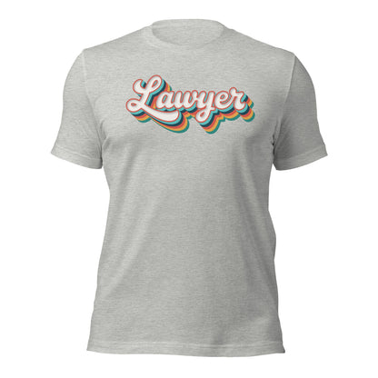 Retro Lawyer Shirt Fun Groovy Law School Tee - Inken Image