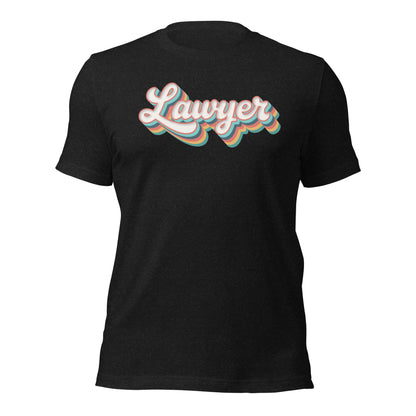 Retro Lawyer Shirt Fun Groovy Law School Tee - Inken Image