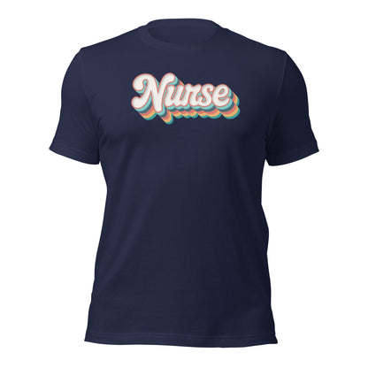 Retro Nurse Shirt Fun Groovy Medical Student Tee - Inken Image