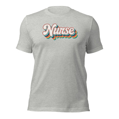 Retro Nurse Shirt Fun Groovy Medical Student Tee - Inken Image