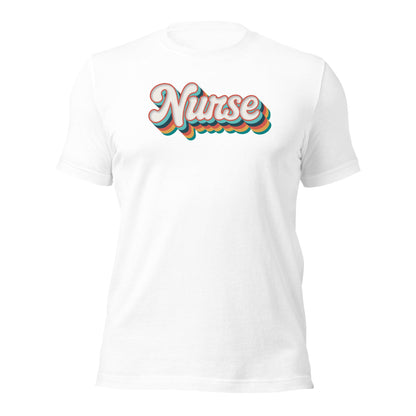 Retro Nurse Shirt Fun Groovy Medical Student Tee - Inken Image