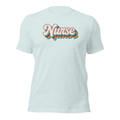 Retro Nurse Shirt Fun Groovy Medical Student Tee - Inken Image