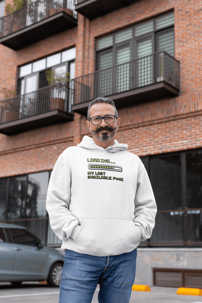Retro Pixel Loading Last Available F**k Hoodie - Inken Image