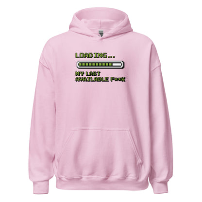 Retro Pixel Loading Last Available F**k Hoodie - Inken Image