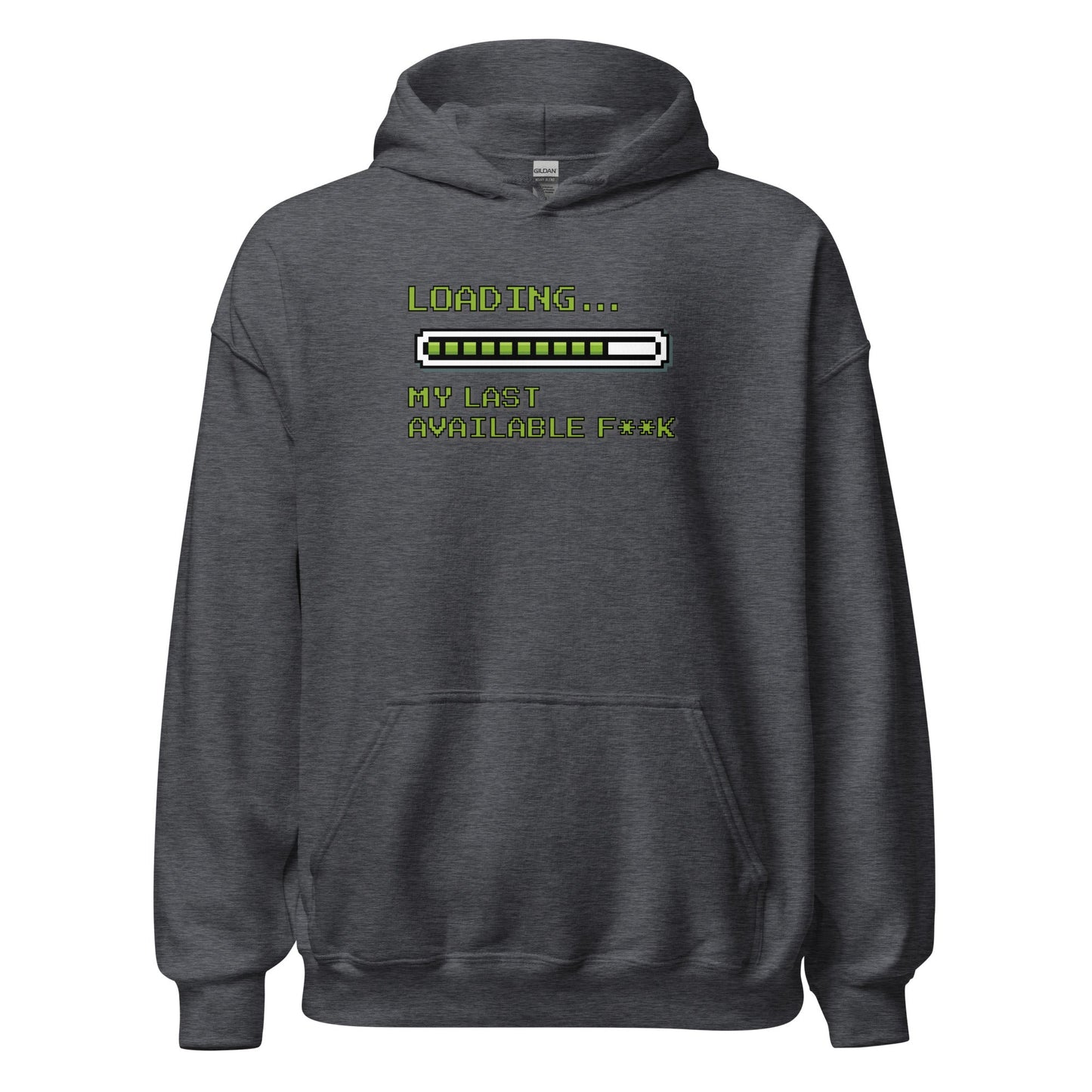 Retro Pixel Loading Last Available F**k Hoodie - Inken Image