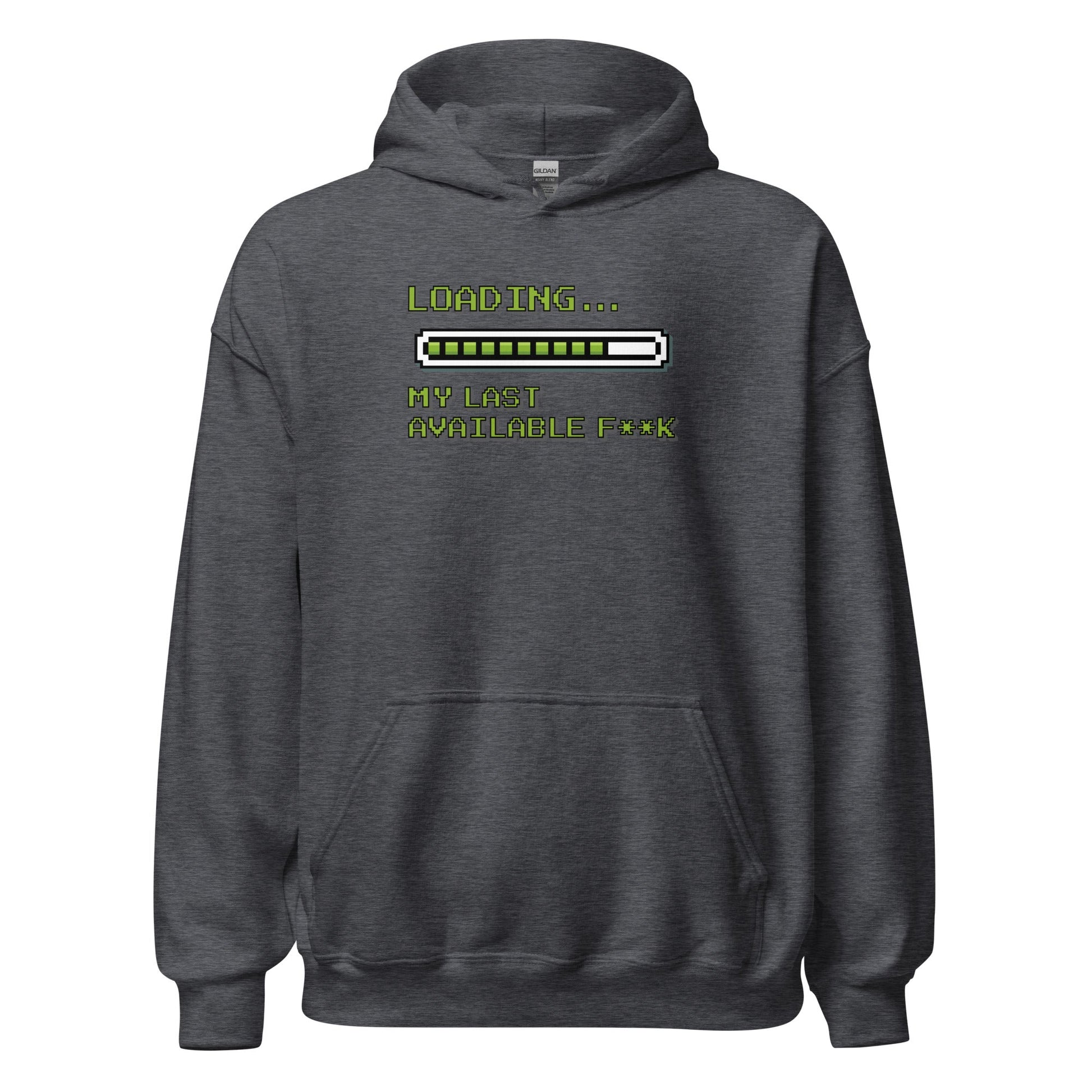 Retro Pixel Loading Last Available F**k Hoodie - Inken Image