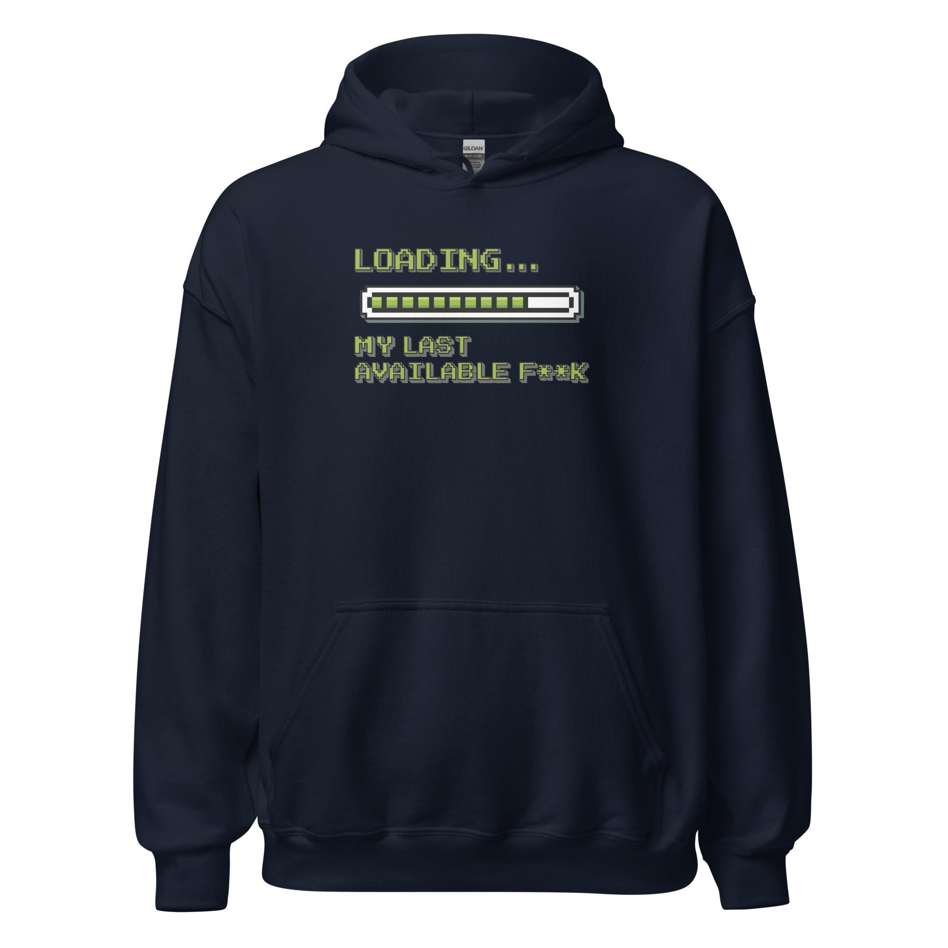 Retro Pixel Loading Last Available F**k Hoodie - Inken Image