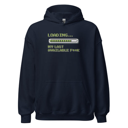 Retro Pixel Loading Last Available F**k Hoodie - Inken Image