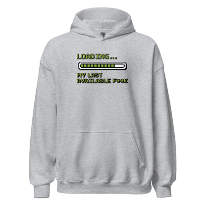 Retro Pixel Loading Last Available F**k Hoodie - Inken Image