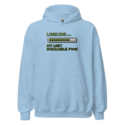 Retro Pixel Loading Last Available F**k Hoodie - Inken Image