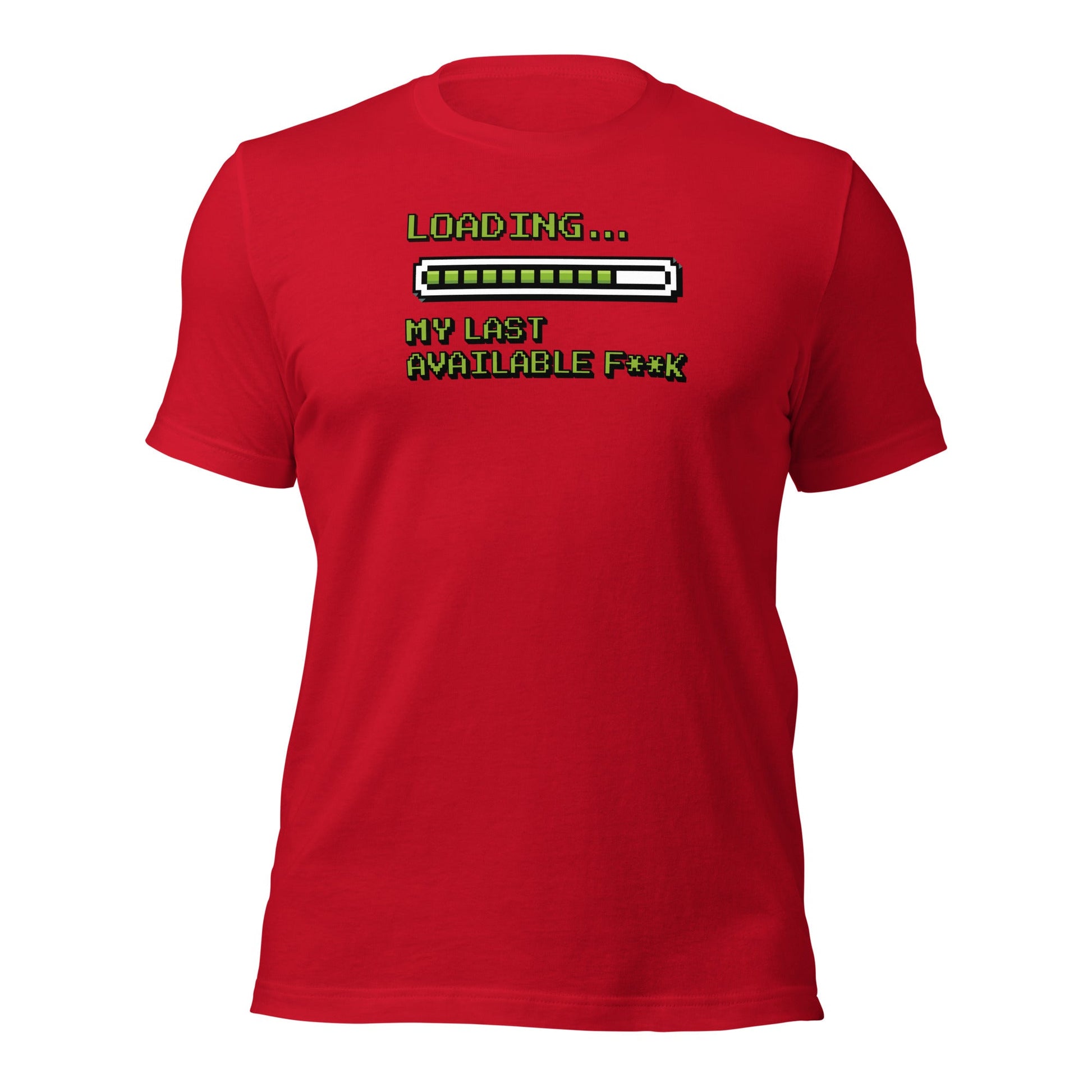 Retro Pixel Loading Last Available F**k T-Shirt - Inken Image