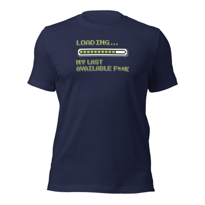 Retro Pixel Loading Last Available F**k T-Shirt - Inken Image