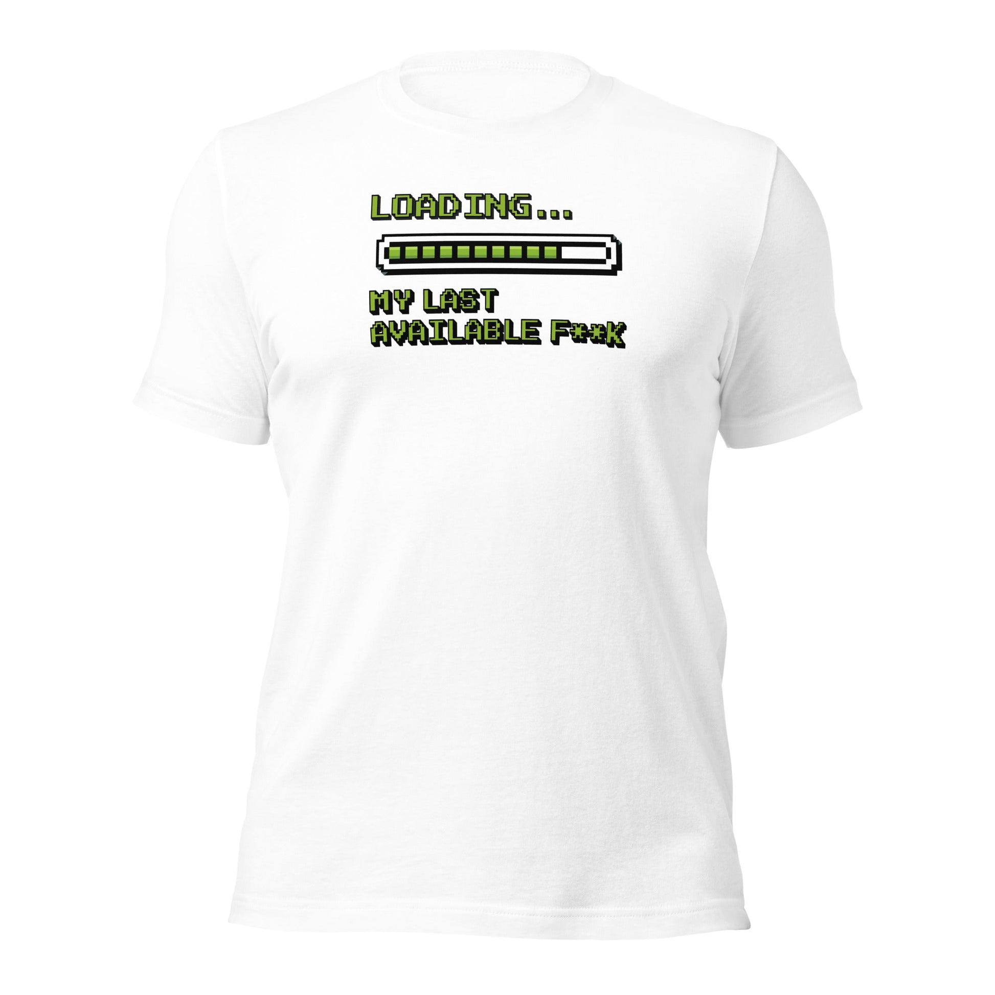 Retro Pixel Loading Last Available F**k T-Shirt - Inken Image