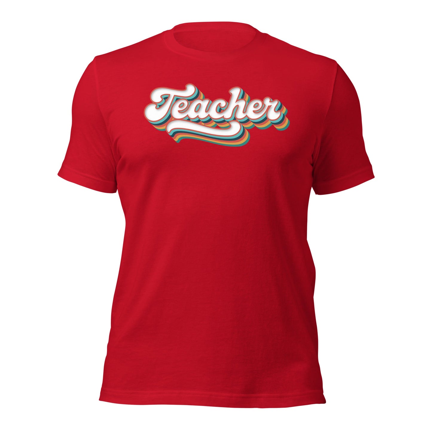 Retro Teacher Shirt Groovy Teaching Tee Fun Educator Gift - Inken Image