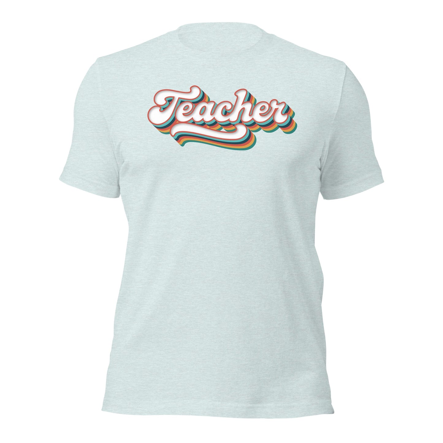 Retro Teacher Shirt Groovy Teaching Tee Fun Educator Gift - Inken Image