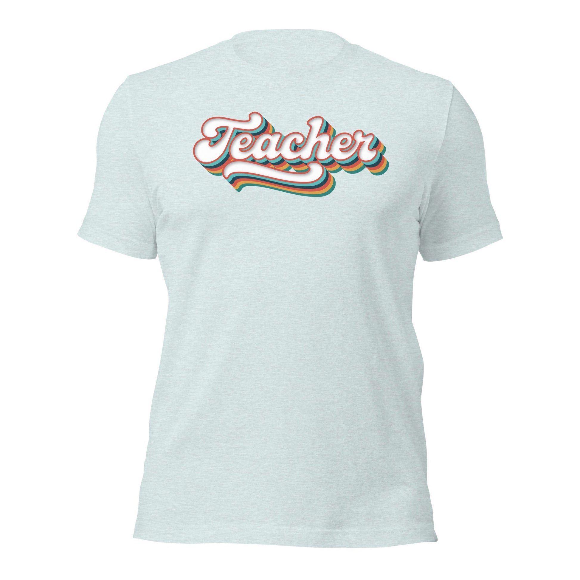 Retro Teacher Shirt Groovy Teaching Tee Fun Educator Gift - Inken Image