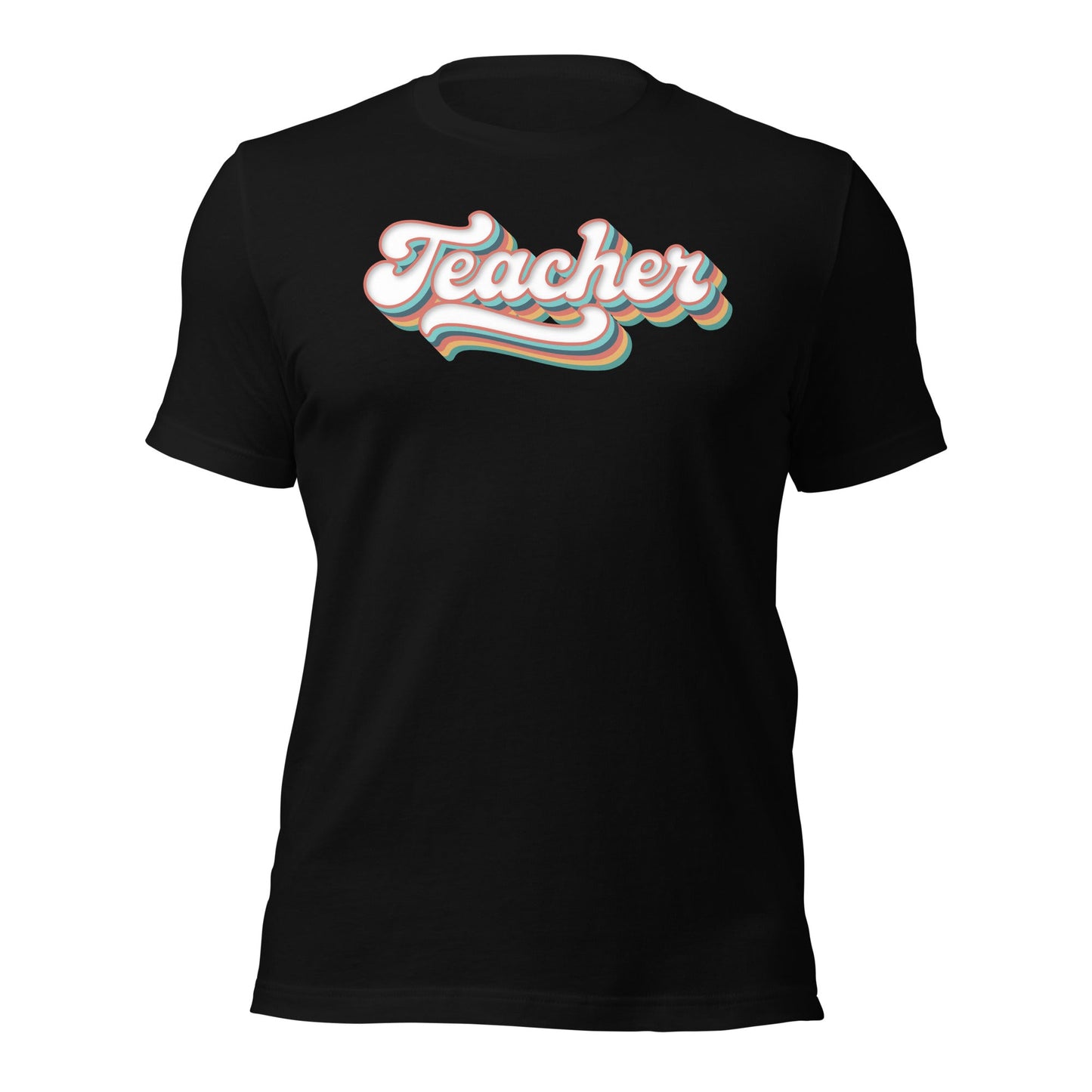 Retro Teacher Shirt Groovy Teaching Tee Fun Educator Gift - Inken Image