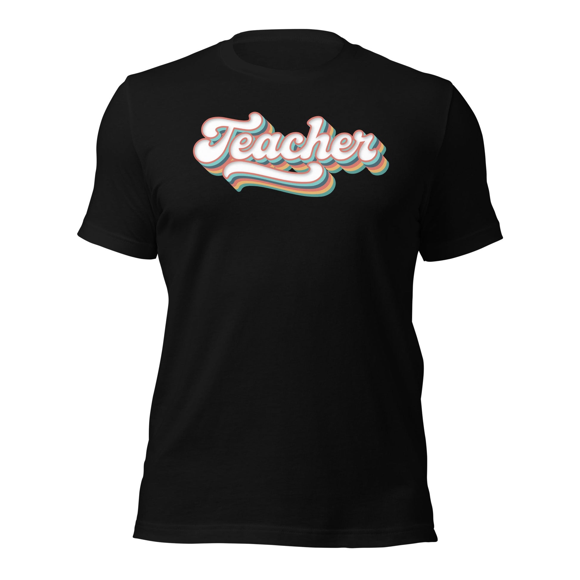 Retro Teacher Shirt Groovy Teaching Tee Fun Educator Gift - Inken Image