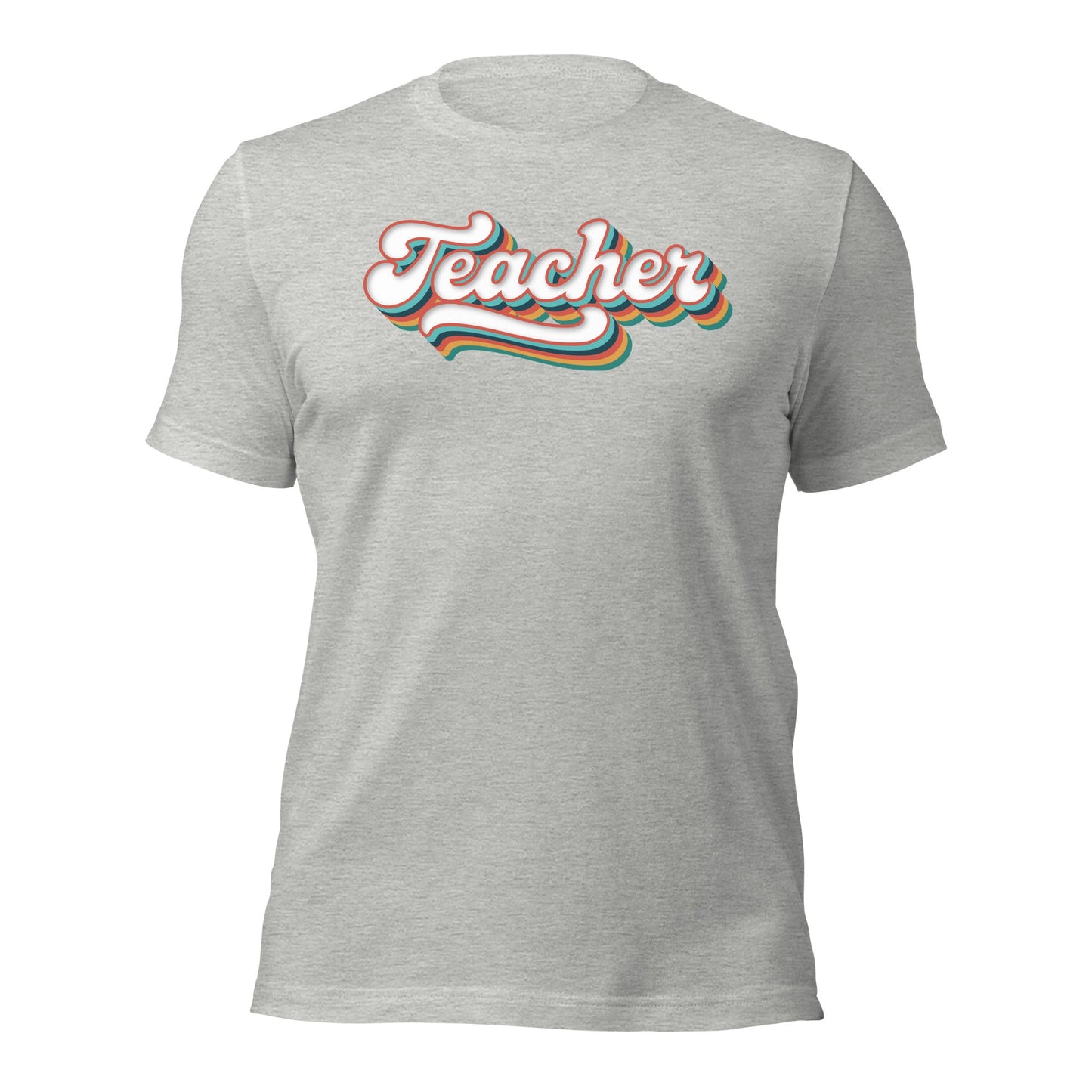 Retro Teacher Shirt Groovy Teaching Tee Fun Educator Gift - Inken Image