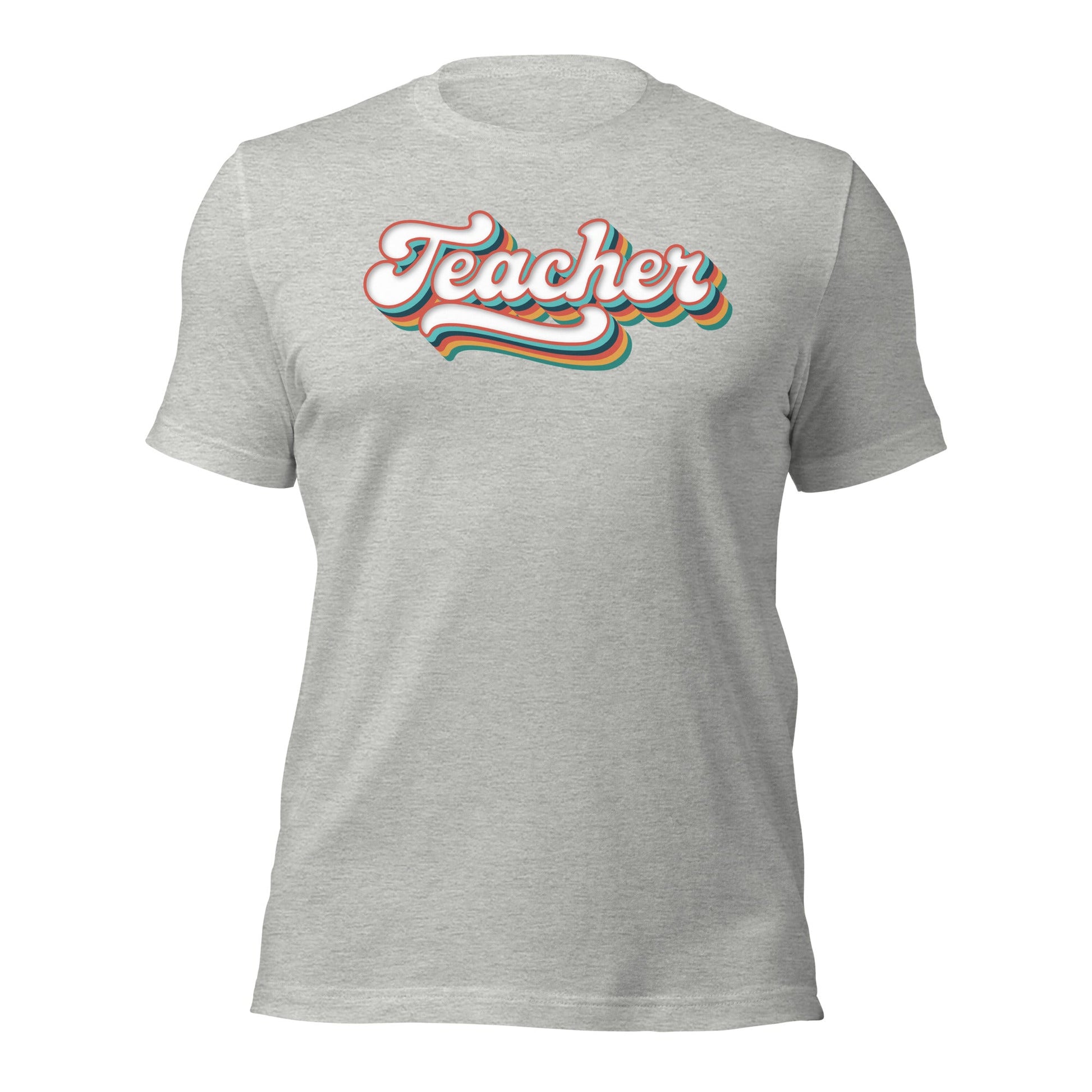 Retro Teacher Shirt Groovy Teaching Tee Fun Educator Gift - Inken Image