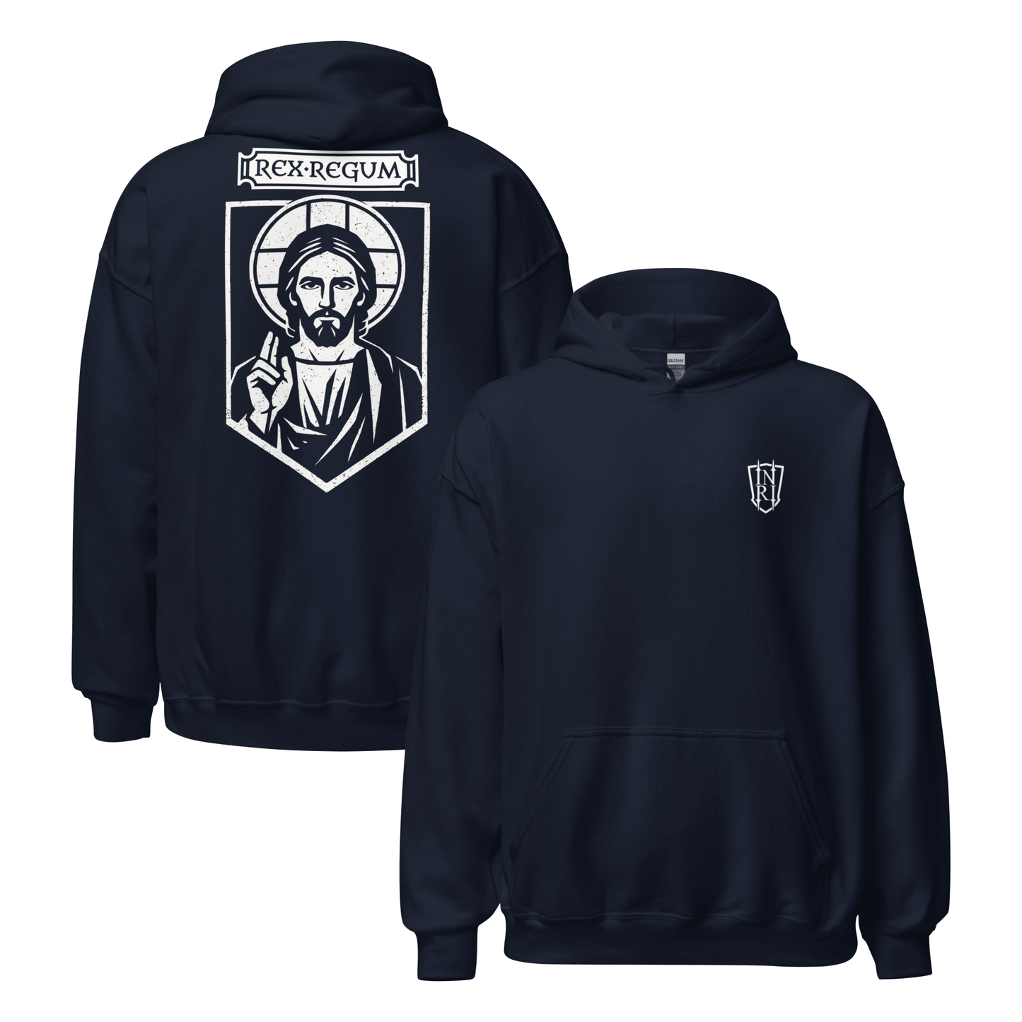 Rex Regum, King Of Kings Christ Icon Graphic Hoodie - Inken Image