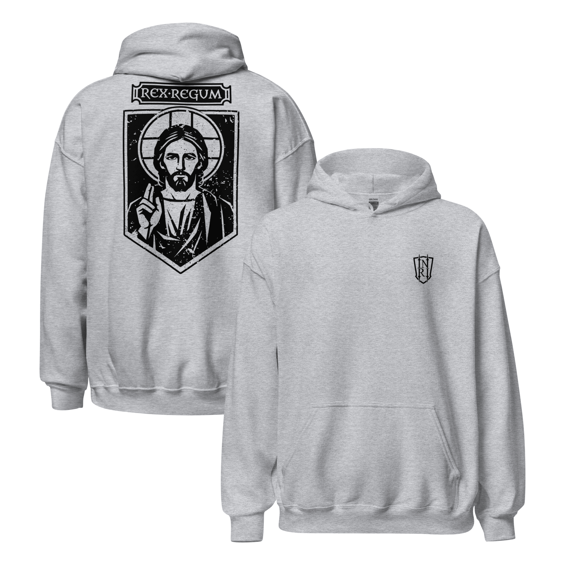 Rex Regum, King Of Kings Christ Icon Graphic Hoodie - Inken Image
