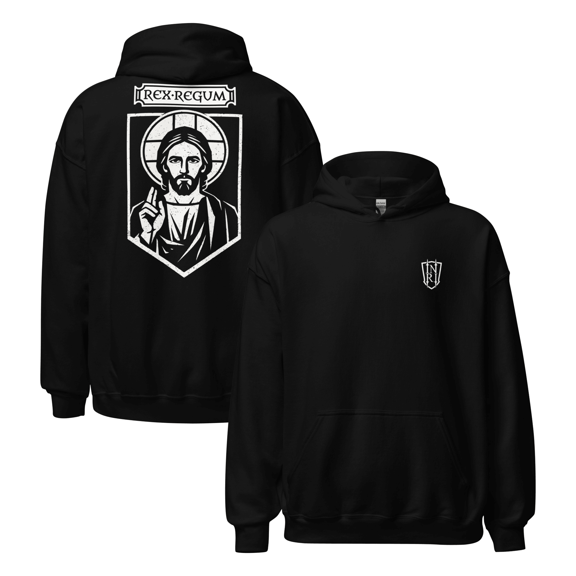 Rex Regum, King Of Kings Christ Icon Graphic Hoodie - Inken Image