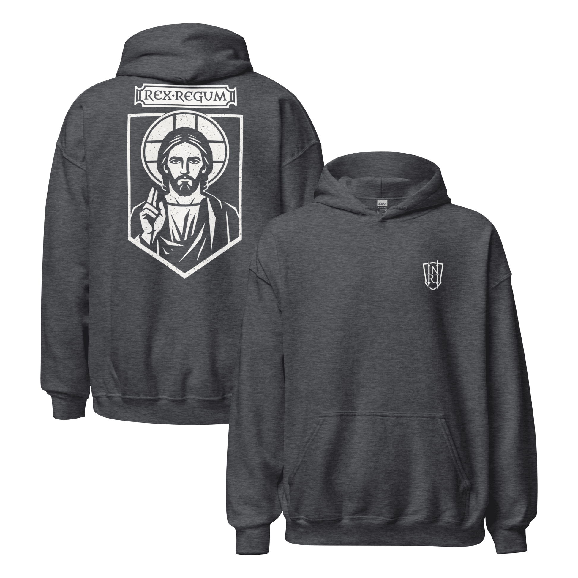 Rex Regum, King Of Kings Christ Icon Graphic Hoodie - Inken Image
