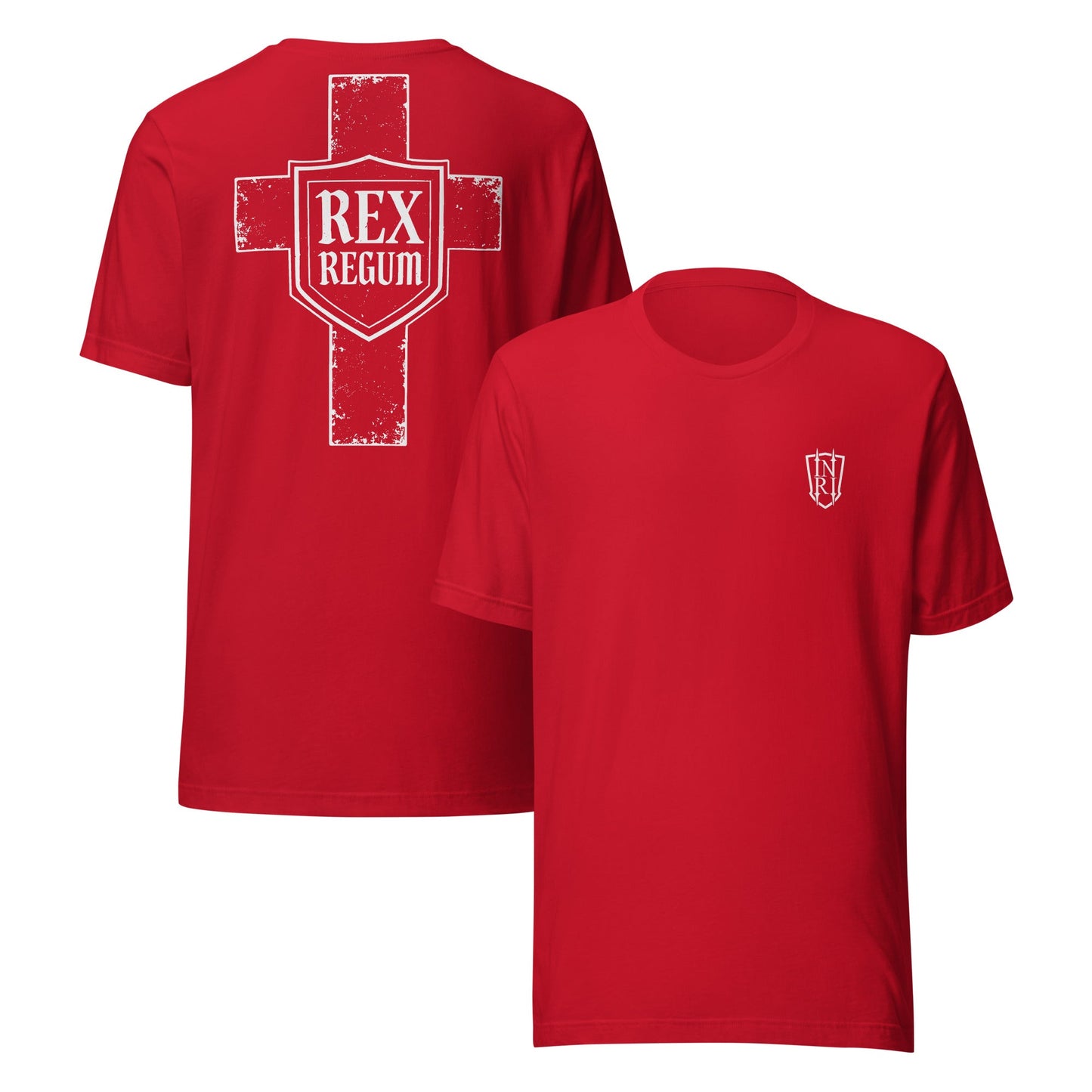 Rex Regum, King Of Kings, Cross Graphic T-shirt - Inken Image